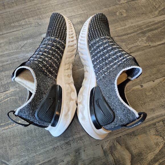 Nike React Phantom Run FK 2 Sneakers Mens 7.5 Black White Running CJ0277-003 - Picture 7 of 16